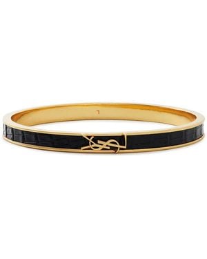 Saint Laurent Opyum Cassandre Logo Bracelet - Multicolour