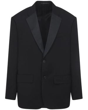 Balenciaga Wool Tuxedo Jacket - Black