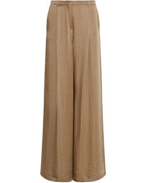 Marella Camel High-Waisted Pants - Natural