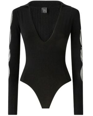 Pinko Viscose Polyester Top - Black
