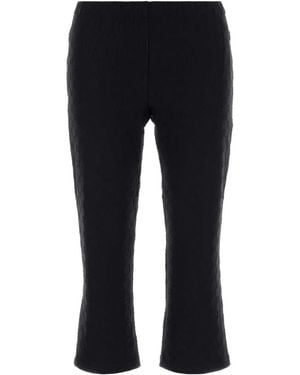 Gucci Gg Jacquard Jersey Pants With Elastic Waist - Black