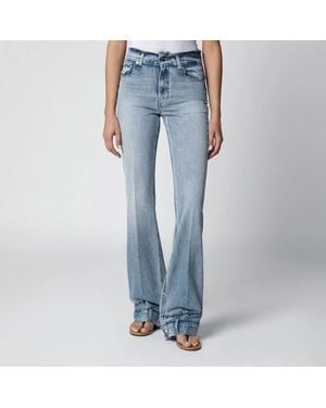 Haikure Flora Highwaisted Flared Jeans - Blue