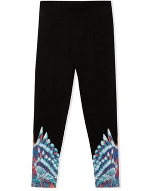 Marcelo Burlon Marcelo Burlon County Of Milan Birds Wings Leggings - Black