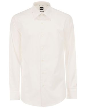 BOSS Slim Fit Shirt - White
