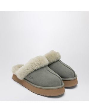 UGG Disquette Moss Eather Slip-Ons - Gray