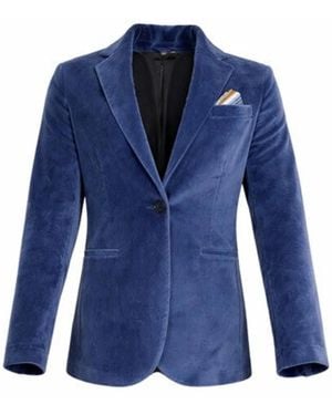 Circolo 1901 Cotton Corduroy Button Fastening Jacket - Blue