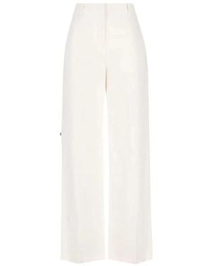 Fendi Cotton Trousers - White
