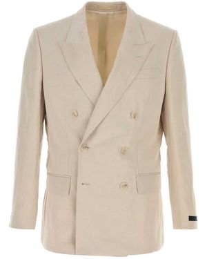 BOSS Sand Lyocell Blend Blazer - Natural
