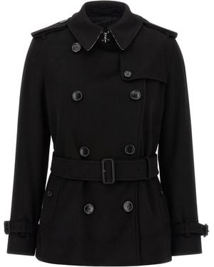 Burberry 'Kensington' Trench Coat - Black