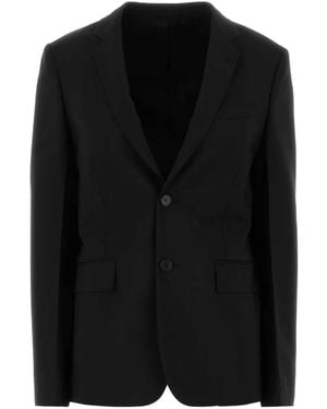 Fendi Jacket Sb Kid Mohair - Black