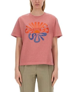 Paul Smith Summer Sun Print T-Shirt - Red