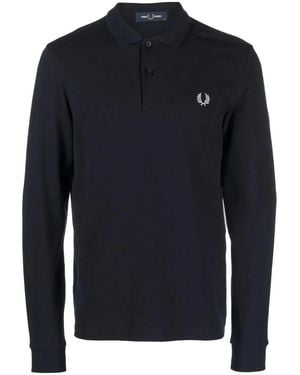 Fred Perry The Long Sleeve Fp Shirt - Blue