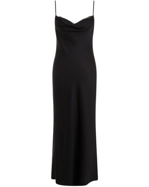 McQueen Satin Dress - Black