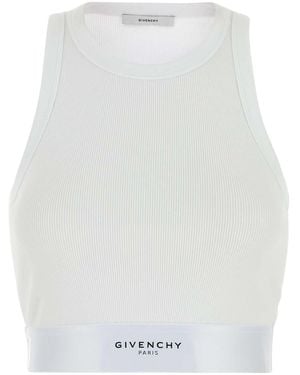 Givenchy Cropped Tank Top - White