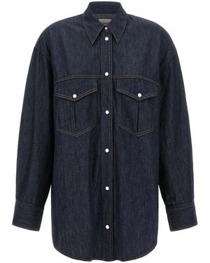 KHAITE 'Christensen' Shirt - Blue