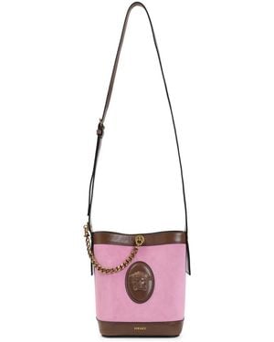 Versace And Mini Bucket Bag - Red