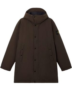 Stone Island Long Parka - Brown