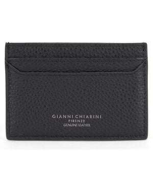 Gianni Chiarini Textured Leather Cardholder - Grey