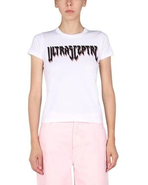 Raf Simons Logo Print T-Shirt - White
