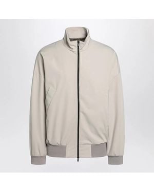 Fear Of God Bomber Jacket With Zip - Natural