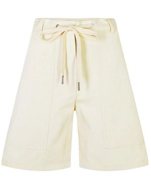 Moncler Drawstring-Waist Mini Length Shorts - White