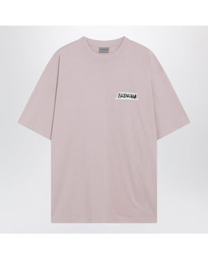 Balenciaga Masking Tape T-Shirt - Pink