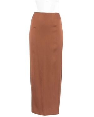 Silk95five French Tie Silk Skirt - White