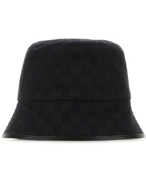 Gucci Gg Fabric Bucket Hat - Black