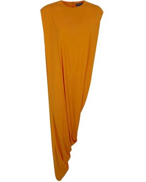 Tom Ford Crepe Jersey "Impossible" Asymetric Top - Metallic