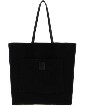 The Row Canvas Tori Shopping Bag - Black