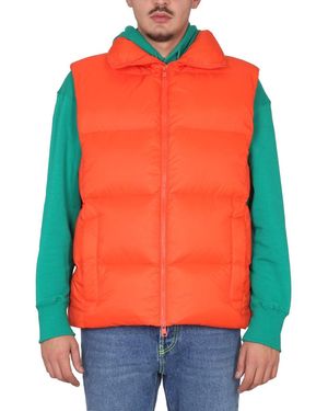MSGM Vests With Logo - Orange