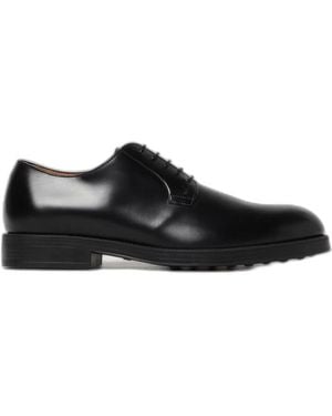 Tod's Leather Lace-Up Shoes - Black