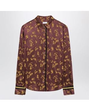 Dries Van Noten Floral Jacquard Shirt - Brown