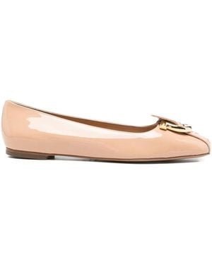 Ferragamo Leather Ballets - Pink