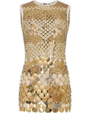 Rabanne Polyester Steel Dress - Metallic