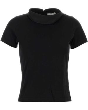 Givenchy High Collar Popeline T Shirt - Black
