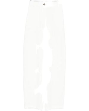 Elisabetta Franchi Wide Trousers - White