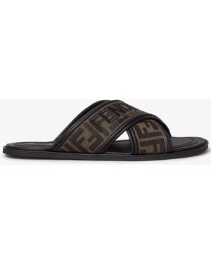 Fendi Slide Ff - Black