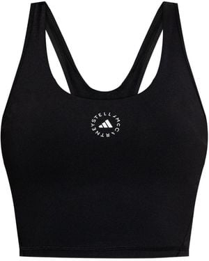 adidas By Stella McCartney Adidas By Stella Mccartney Adidas Stella Polyamide Top - Black