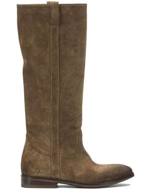 Strategia Caramel Wash Leather Boots - Brown