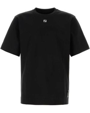 Fendi Cotton T-Shirt - Black