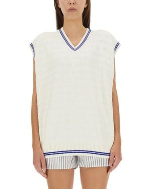 Alexander Wang V-Neck Vest - White