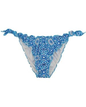 MC2 Saint Barth "Moon" Bikini Bottom - Blue