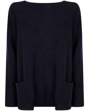 Daniela Gregis 5 Pockets Boatneck Sweater - Blue