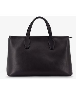 The Row Marcel Leather Handbagbag - Black