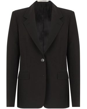 0205 Tagliatore Single-Breasted Blazer - Black