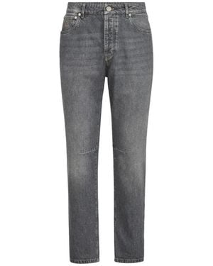 Brunello Cucinelli Pantalone Jeans - Grey