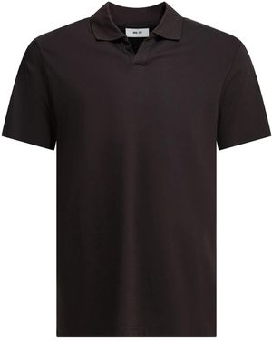 NN07 "Paul" Buttonless Polo Shirt - Black
