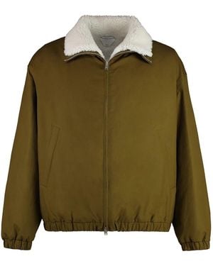 Bottega Veneta Zippered Cotton Jacket - Green