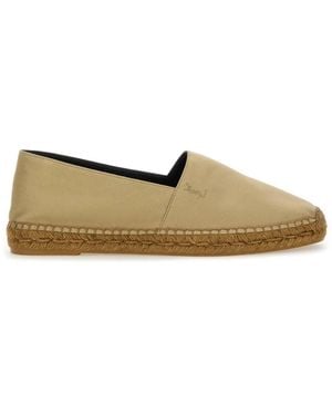 Saint Laurent Cotton Gabardine Espadrille - Natural